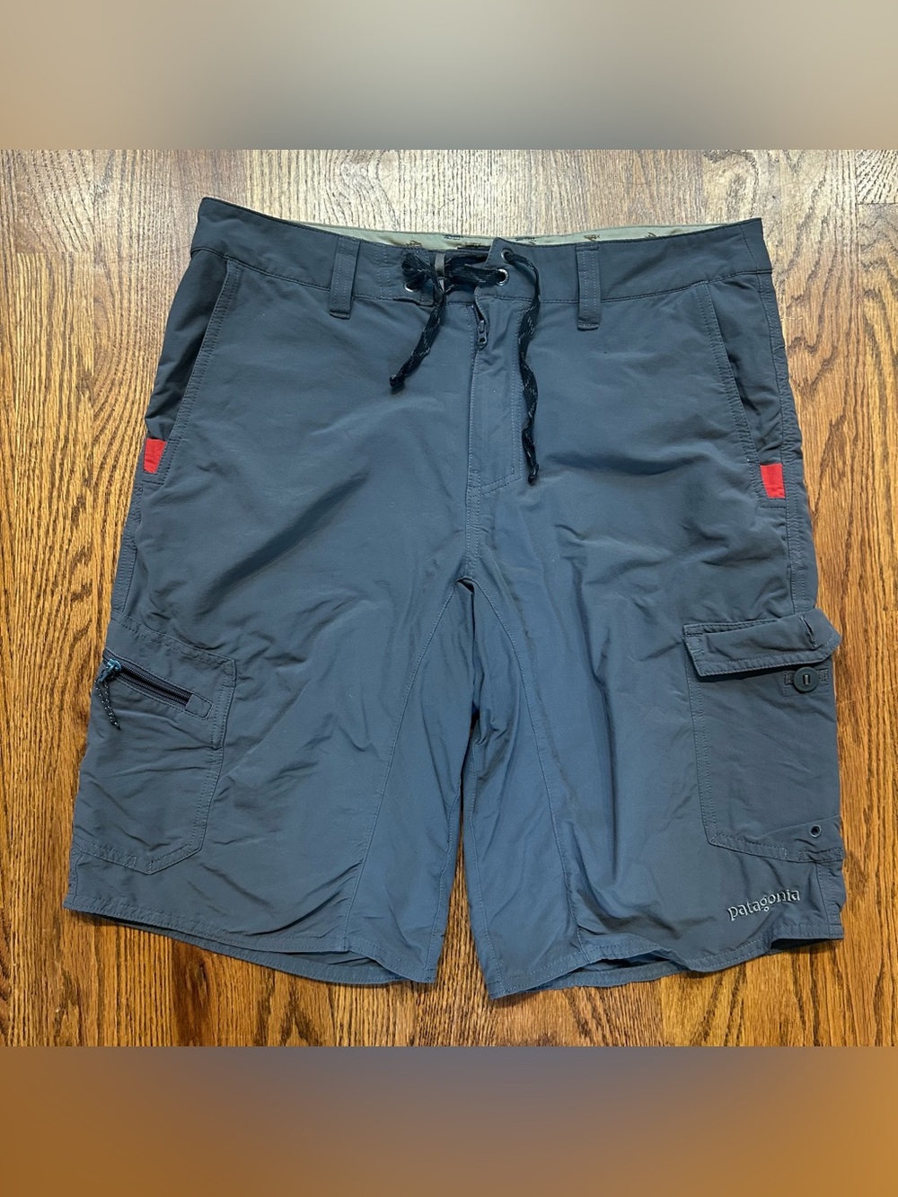 Patagonia MOC Hybrid Shorts Mens Size 32 Gray Outdoor Hiking Cargo Flat Front